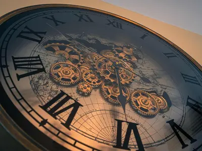 a close up of a clock with a map at Continental Tower Luxury 2BR Dubai Marina Views in Dubai
