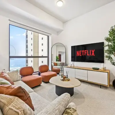 Pistachio Pecan - Sea View - Luxury 1 BR Apartment at JBR Beach