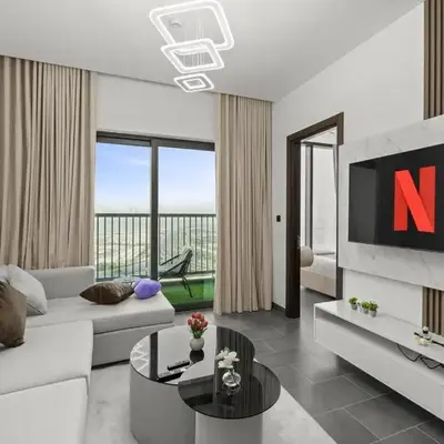 Premium Stay in Sobha 1BR with Extra Room and Balcony