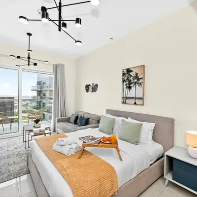 Sylish Studio with Balcony Views Near Dubai Mall