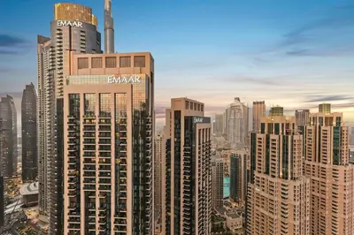 a view of a city with many tall buildings at FIRST CLASS 2BR Luxury Living in Downtown in Dubai
