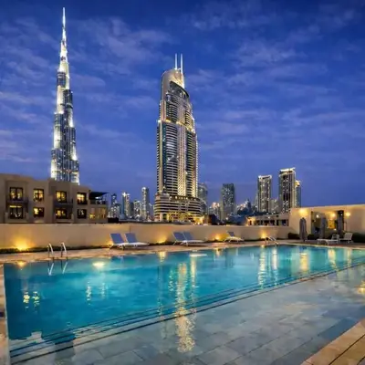 Luxury 2BR- Pool with Burj View- 5 Min to Dubai Mall