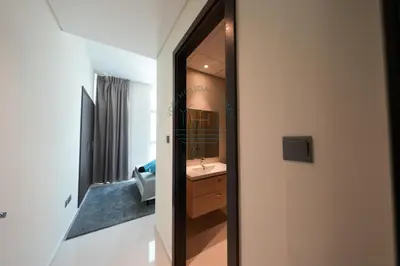 a bathroom with a sink and a mirror at Spacious Private 4-Bedroom Villa for Families & Groups in Dubai