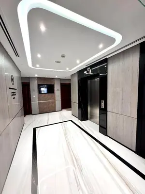 a room with a dance floor in a building at Happy Season - Luxury Upgraded 2BR Rimal JBR in Dubai