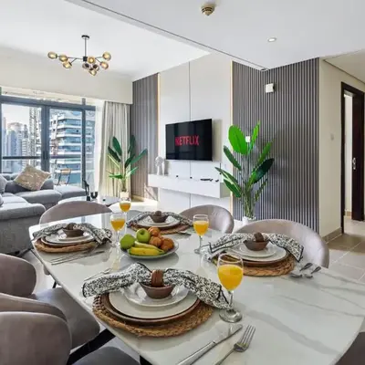 Luxury JLT 1BR 2 Beds in Room Lakeview & Pool