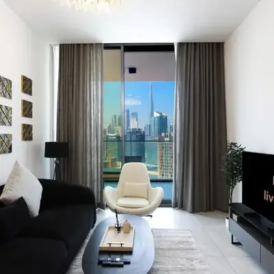 1BR Paragon Tower Burj Khalifa & Canal Views
