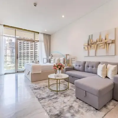 Furnished Studio with Burj Khalifa View