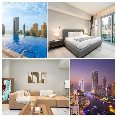 1BR w Marina Views & Balcony