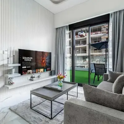New Charming 2BR with Gym & Pool in Azizi Riviera