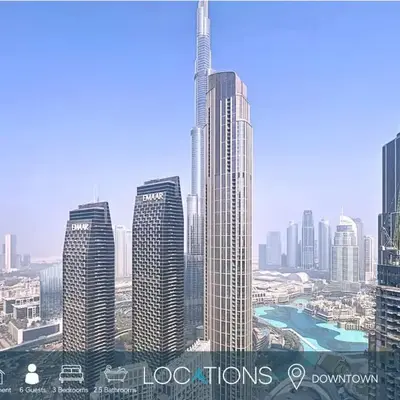 Locations l Chic 3 Bedroom l Burj and Fountain Views l Downtown Dubai