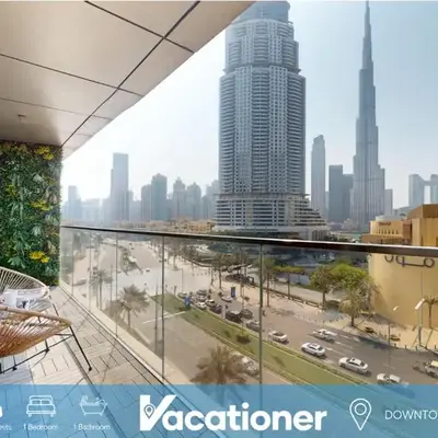 Vacationer I Luxury 2 Bedroom I Burj Khalifa View