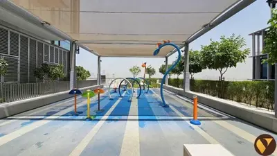 a water park with a playground at Vogue Downtown Vida Dubai Mall, Direct Access to Dubai Mall via Climate Controlled bridge, Two Bedroom Apartment with Full Burj Khalifa View from Balcony and Access to all Amenities in Dubai