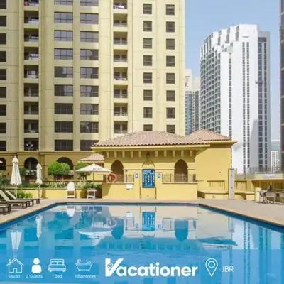Vacationer I Upgraded Studio I Heart of JBR I Near JBR Beach