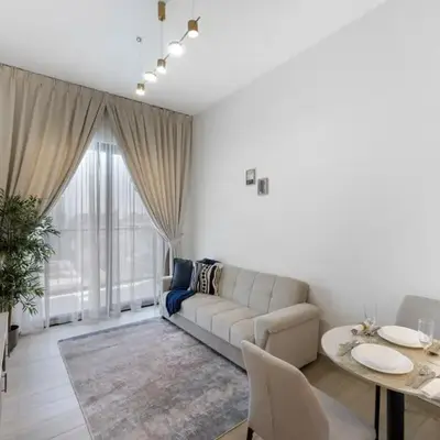 Elegant 1BR Stay in Binghatti Heights JVC