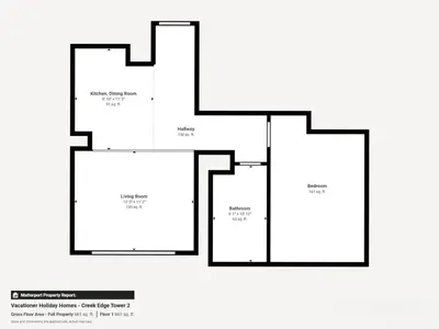 a block diagram of a house at Vacationer l Stunning 1 Bedroom l City View l Pool, Gym Access in Dubai