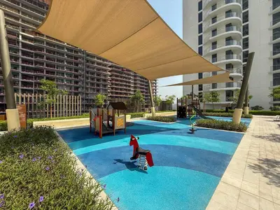 a santa claus on a skateboard in a playground at Frank Porter - Palace Beach Residence Tower 2 in Dubai