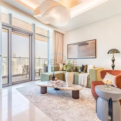 Breathtaking Burj Khalifa Views from a High-Floor 3BR with an Assistant Room