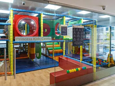 a store with a play room with a play equipment at PVH - Sea View 3BR and Maids Room - Princess Tower in Dubai