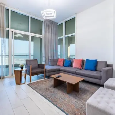 Huge Balcony Overlooking Creek Harbour with Glimpses of Burj Khalifa