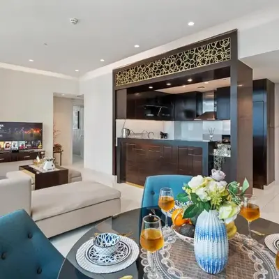 Luxe 2 Bedroom Near Dubai Mall DAMAC Uppercrest Downtown - Free Parking