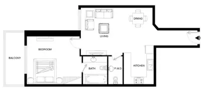 Gallery image of StayShort - Dubai Marina for 2 people with a Private Balcony in Dubai