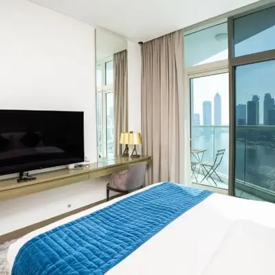 Luxury Canal View Studio with Pool Damac Maison Prive