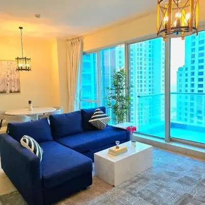 1 BR Apartment in Dubai Marina - Paloma Tower - Sea View - 3 Mins away from Tram & Beach