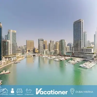 Vacationer l 1 Bedroom Stunning Marina Skyline l Free Pool