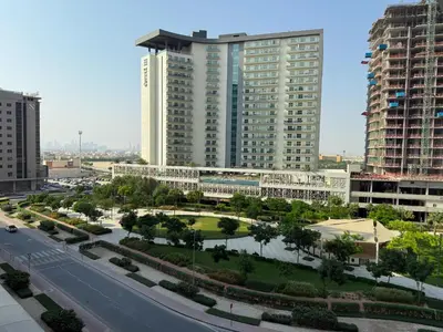 a view of a city with tall buildings at Studio and One bedroom in Danube Opalz by The S Holiday Homes in Dubai