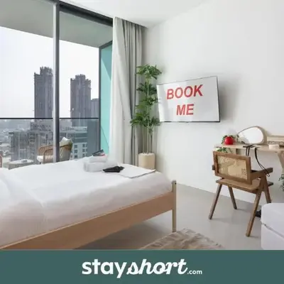 StayShort - Stylish Boho Studio in JVC Dubai Staycation Sleeps 2