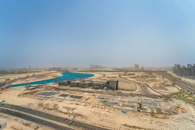 an aerial view of a construction site at High-Rise Living - Paramount Tower - 1 bedroom in Dubai