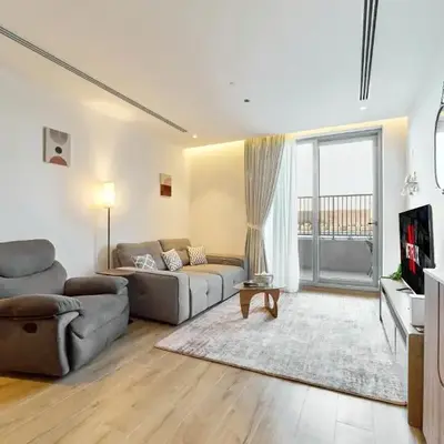 1BR with Huge Terrace & Pool View at JVC