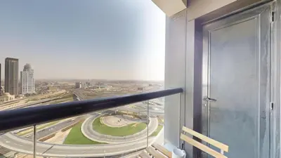 a view of a city from a building at Locations l Elegant 1 Bedroom l Skyline Views l Dubai Marina in Dubai