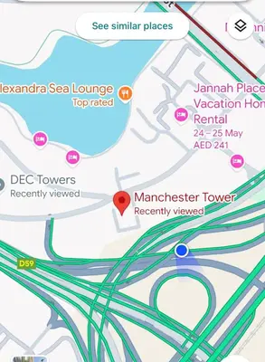 a map of the sasakiseasea lighthouse locations at Luxury 2BR in Dubai Marina Man 1105 in Dubai