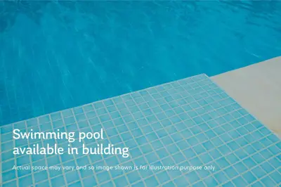 a swimming pool with the words swimming pool available in building at Blueground The Palm Jumeirah jacuzzi nr Atlantis DXB-1708 in Dubai