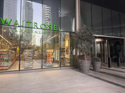 a walknox store with a sign in the window at Prime Downtown 3 BDR-2 mn to Dubai Mall in Dubai