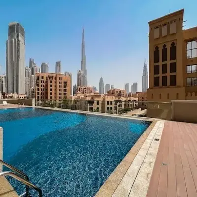 Vogue Downtown Bellevue Towers near Burj Khalifa and Dubai Mall