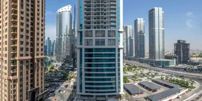 a view of a city with tall buildings at Frank Porter - Goldcrest Views 2 in Dubai