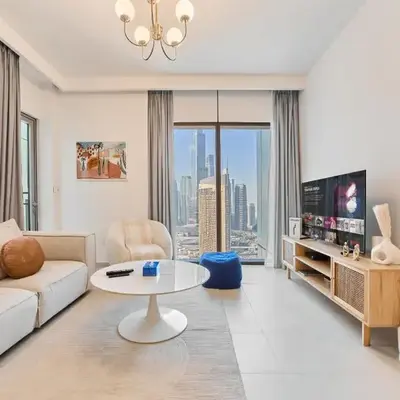 Stunning 2BR Skyline Stay With Full Burj Khalifa View