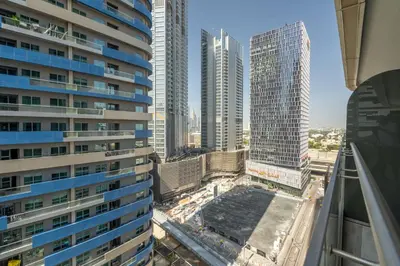 an aerial view of a city with tall buildings at GuestReady - Stylish retreat near Dubai Mall in Dubai