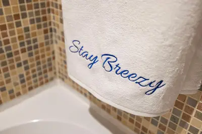 a roll of toilet paper with the words stay engaged at Luxury Old Town Yansson Downtown Dubai Apartment Pool Burj Khalifa Views Steps to Dubai Mall by La Brisa in Dubai