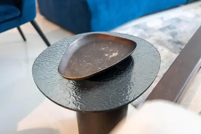 a spoon sitting on top of a table at Luxury 1BR with Private Beach & Pool! in Dubai