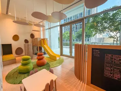 a childrens play area with a slide in a building at 21 Vida Dubai Mall 1 bedroom in Dubai