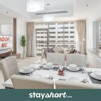 StayShort - Roomy 2BR in Al Barsha with Balcony - Sleeps 4