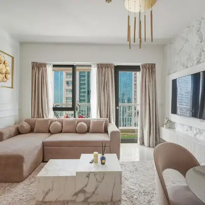 Downtown 1BR Full Burj Khalifa & Fountain Views