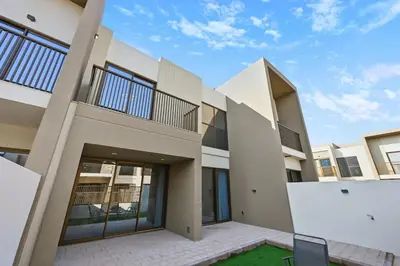 an exterior view of a house at Golden Stays - Luxe 4BR Villa Family-Friendly and Fully Equipped in Dubai