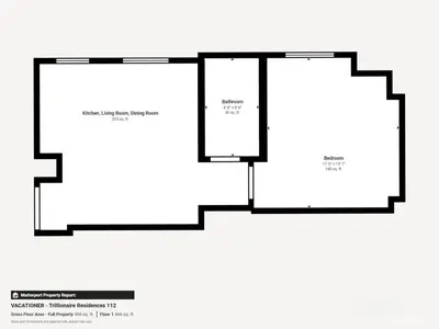 a floor plan of a building at Vacationer l 1 Bedroom in Business Bay l Direct Pool Access in Dubai