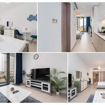 Modern Marina Studio w City Views & King Bed