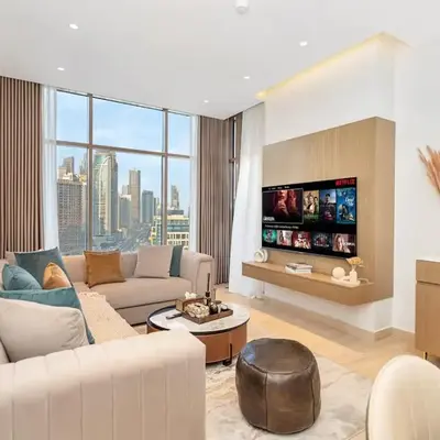 Luxurious 3BR Stunning Canal & Burj Khalifa View