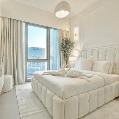 Luxury 1Bedroom Burj Khalifa View from Infinity Pool Grande Signature Residences